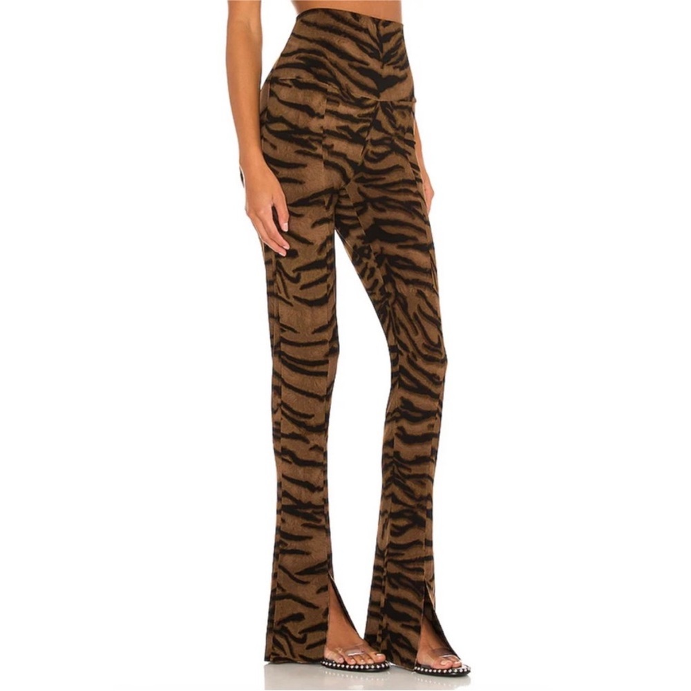Norma Kamali Spat Legging in Brown Tiger